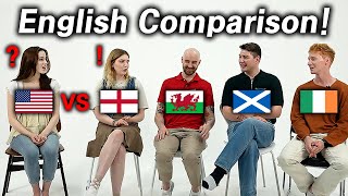 American Shocked by ENGLISH from England Scotland Ireland and Wales l Can You Understand [upl. by Kale649]