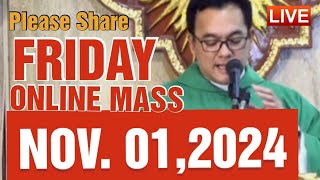 QUIAPO CHURCH LIVE MASS TODAY REV FR DOUGLAS BADONG NOVEMBER 12024 [upl. by Haney]