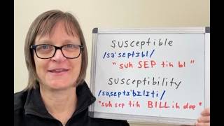 How to Pronounce Susceptible and Susceptibility [upl. by Lemyt]