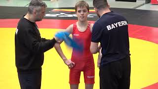 Wrestling  Ringen DM 2023 Jugend A 42 kg Freestyle Völk  Hanikel [upl. by Elana]