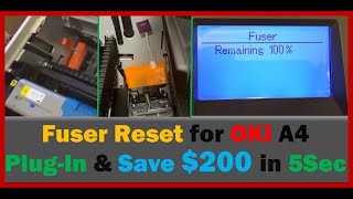 Fuser Reset Guide for OKI C532 C542 MC563 MC573 ES5473 ES5442 ES5432 and other OKI A4 Printers [upl. by Hales332]