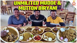 Unlimited Mudde amp Mutton Biryani SP Biryani Center Rampura  Kannada Food Review  Unbox Karnataka [upl. by Aro822]