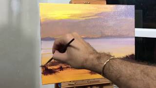 Acrylic painting tutorial Golden Open Acrylic [upl. by Pump]