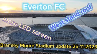 Everton FC Bramley Moore Stadium update 25112023 [upl. by Rimidalg]