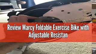 Review Marcy Foldable Exercise Bike with Adjustable Resistance for Cardio Workout and Strength Train [upl. by Eidod319]