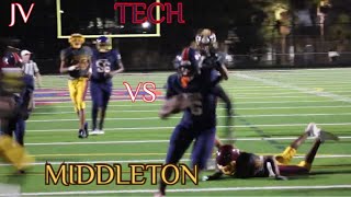 HIGH SCHOOL JV FOOTBALL  TECH VS MIDDLETON  1162024 [upl. by Fields]