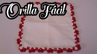 ORILLA FACIL PARA SERVILLETA 13 [upl. by Lyrahs]