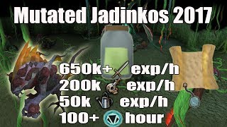 Runescape 3 Mutated Jadinkos Slayer Guide 2017  650k Melee Exph  50k Farming exph [upl. by Enytsuj]