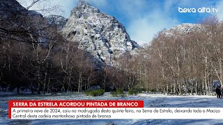 Serra da Estrela acordou pintada de branco [upl. by Mccoy]