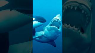 Orcas Attack Great White Shark shorts orca shark [upl. by Nnhoj]