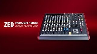 Allen amp Heath ZED Power 1000 2x500W Powered Mixer [upl. by Anette]