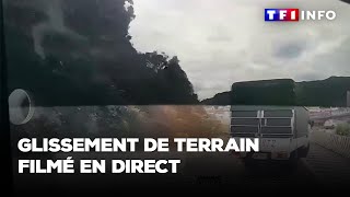 Glissement de terrain filmé en direct [upl. by Pansy]