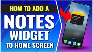 How To Add Notes To iPhone Home Screen [upl. by Agate464]