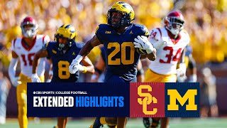 No 11 USC vs No 18 Michigan Extended Highlights  Big Ten on CBS [upl. by Euhsoj959]