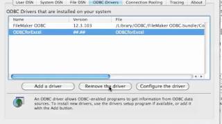 iODBC Error  Cant Remove iODBC created ODBC Driver  Mac [upl. by Vudimir]