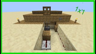 How to build a 1x1 piston door in minecraft [upl. by Elisee]