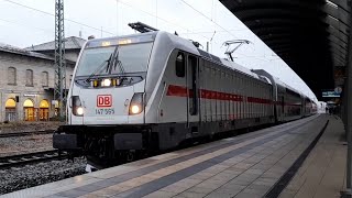 Abfahrt BR 147 mit IC im Bahnhof Lichtenfels [upl. by Bagger763]