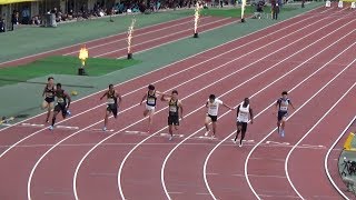 2018520 陸上 セイコーグランプリ 男子100m ガトリン優勝 2着は山縣亮太選手 [upl. by Verla]