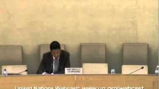 Opening Statement to Universal Periodic Review of Human Rights Council [upl. by Lartnom]