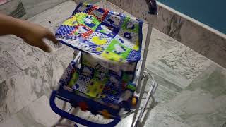 Foldable baby 👶👶👶👶prembulator 👣 Walker 3 in 1 perambulator and swing and walker [upl. by Henry]