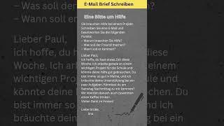 EMail Brief Schreiben A1 A2 B1Write an email letter A1 A2 B1 Geothe Prüfung [upl. by Ylrebnik]