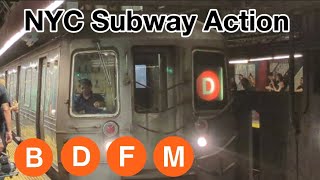 NYC Subway Action  6 Avenue Lines [upl. by Floro]