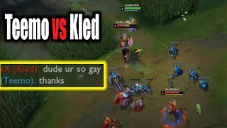 Deny or get denied match Teemo vs Kled Full Match [upl. by Dietz]