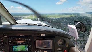 Landing at Quebec City  Jean Lesage International Airport CYQB Runway 24 July 3 2022 [upl. by Llyrrad591]