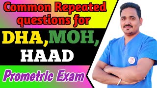 Common repeated questions for DHA MOH HAAD Prometric exam  Prometric exam for nurses 2024 [upl. by Adnilemre]