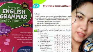 Class5 Lesson17 Prefix and Suffix Everyday English grammar and Compositionvideo solutionenglish [upl. by Legnaros]