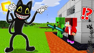 CARTOON CAT vs The Most Secure House  Minecraft gameplay by Mikey and JJ Maizen Parody [upl. by Anuska509]