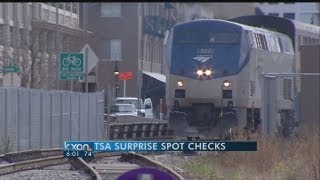 TSA Does Random Check at Amtrak Station [upl. by Aihsot]