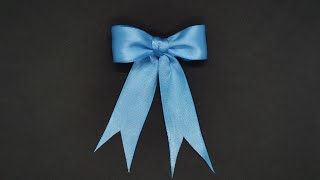 Schleife binden zum Geschenke einpacken  DIY einfache Geschenkschleife selber basteln  simple bow [upl. by Panther]