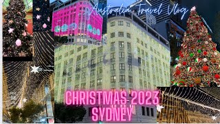 🎄CHRISTMAS 2023 CELEBRATION IN SYDNEY AUSTRALIA TRAVEL VLOG  Largest christmas tree Martin Place [upl. by Edholm]