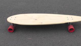 Longboard Pintail Deck handmade from Pine Shelf £7 [upl. by Ardnwahs]