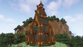 Minecraft  How to build a Viking Temple  Minecraft Tutorial [upl. by Adnohral]