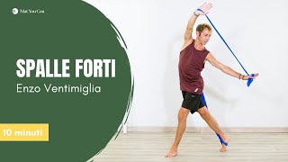 Pilates con lelastico per rinforzare le spalle  Lezione completa con Enzo Ventimiglia 10 minuti [upl. by Critchfield583]