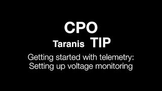 Basic FrSky Taranis Telemetry  A1 and A2 Voltage and Telemetry Screens [upl. by Tigges]