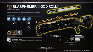 Got a CURATED ROLL Blasphemer to Drop  Destiny 2 [upl. by Suiravat]