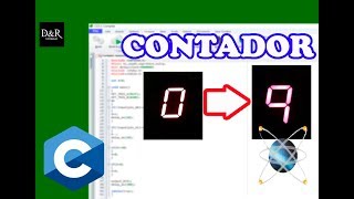 Contador numérico en display con PIC y botones  Tutorial programación en C  DampR Tutoriales [upl. by Drofdeb841]