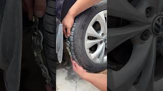 Easy to install car stainless steel ice breaking snow chains [upl. by Cila653]