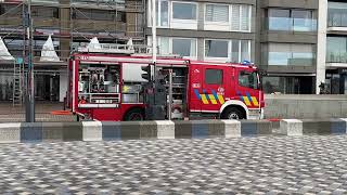 Dakbrand op Rubensplein in KnokkeHeist snel onder controle [upl. by Nylorahs379]