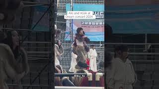 AIKI AND HOOK AT DREAM CONCERT 2024  kpop idols aiki hook dance [upl. by Adlen]