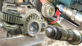 How to Broken Counter Gear shaft bearing Area repaired and input shaft Repair process [upl. by Aihsenad]