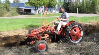 Allis Chalmers G Plowing [upl. by Nortyad]