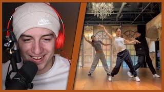 BLACKPINK Jennie SAD GIRLZ LUV MONEY Dance Practice Silvergun amp Dow REACTION [upl. by Zetram]