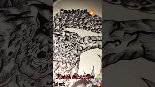 One tailed 🔥 shukaku drawing art anime narutoshippuden [upl. by Neicul]