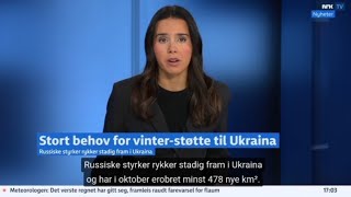 NRK Nyheter Пряме включення із гуманітарного складу Української громади в Норвегії [upl. by Ellerad806]