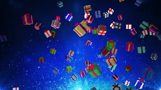 Animated Background 3d Christmas Pesents [upl. by Emalee]