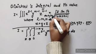 Dirichlets theorem for three variable  gamma function lec3 [upl. by Hugh]